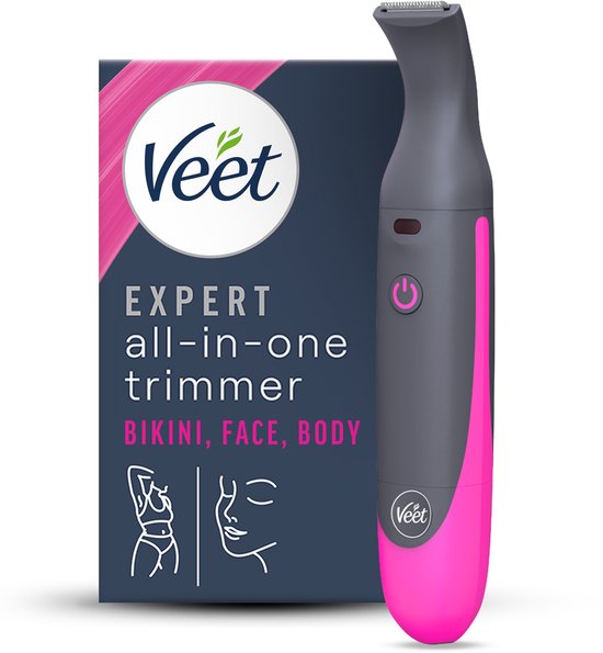 Tondeuse électrique tout-en-un Veet Expert pour femme - Épilateur pour maillot, visage et sourcils - Rechargeable - 100 % étanche