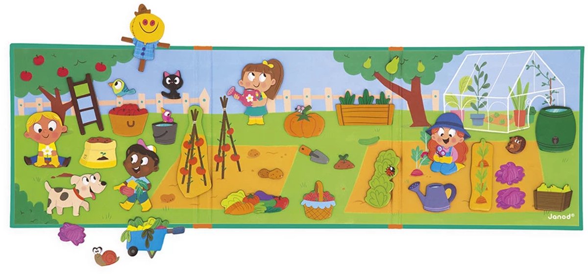 Janod - Magneti Stories - De moestuin – Educatieve magneetset — afbeelding 16