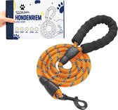All 4 Pets Supply Hondenriem - 3 Meter - Reflecterend - Honden Riem - Leiband Hond - Looplijn - Hondentuig - Dog Leash - Oranje