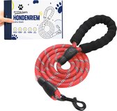 All 4 Pets Supply Hondenriem - 3 Meter - Reflecterend - Honden Riem - Leiband Hond - Looplijn - Hondentuig - Dog Leash - Rood