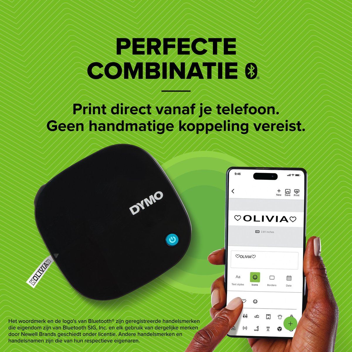 DYMO LetraTag 200B Bluetooth labelprinter voor smartphone thumbnail 3