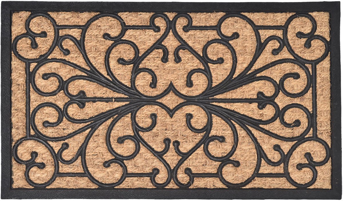 Luance Warm Welcome Deurmat - anti slip - rechthoek - natural - 60 x 40 cm - buiten - schoonloopmat