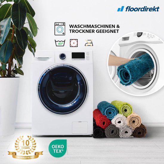 SKY Tapis de Badmat - Sky Soft - Tapis de Douche - Antidérapant - Crème - 70 x 120 cm