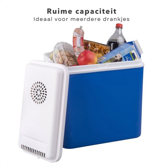 Cheqo® Auto Koelbox 22L - Draagbaar en Elektrisch 12V - Autokoelbox - Frigobox - Ideaal voor Camping - Kunststof van Cheqo — afbeelding 3