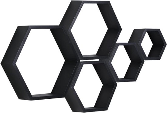 GoudmetHout - Zwevende Wandplank Donker Eiken - 80x10 cm - Blinde Montage