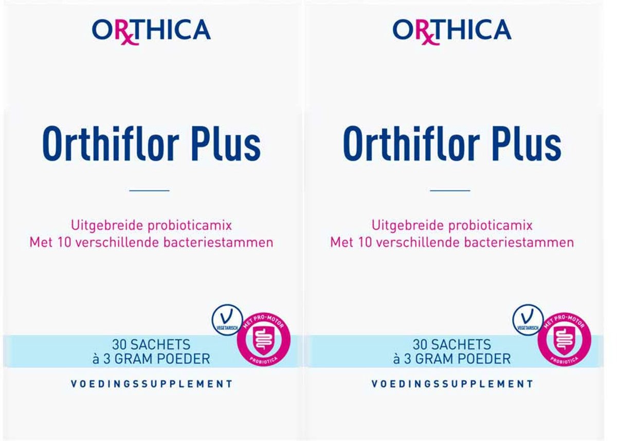 Goedkoopste 2x Orthica Orthiflor Plus Probiotica 30 sachets