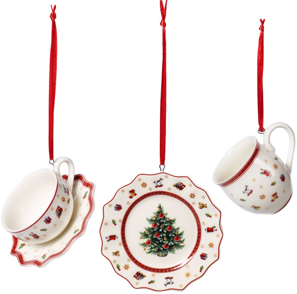 Villeroy & Boch Toy‘s Delight Decoration Ornamenten 3-dlig