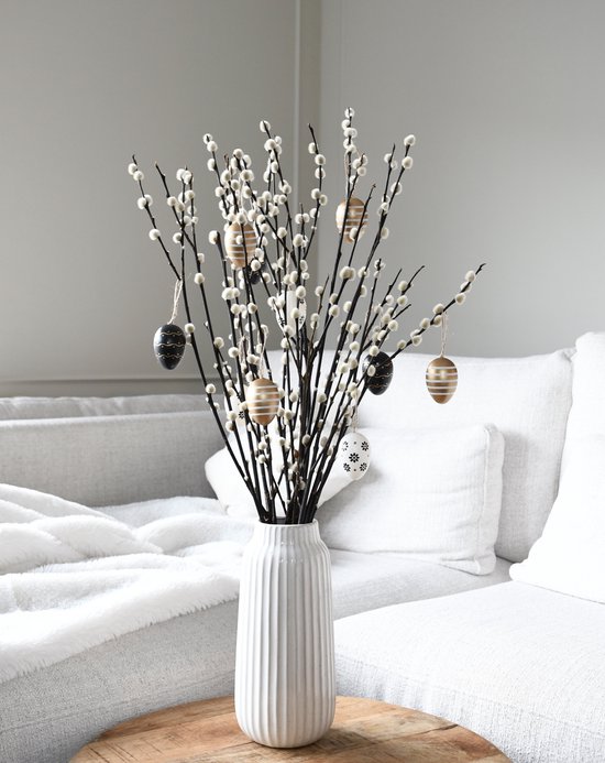 Décoration de Pâques - Décorations HoA - Salix - Branches de saule - Chatons de saule - Œufs - Suspensions de branches de Pâques - Pasen- Décoration de Pasen - Œufs de Pâques - Branche de Pâques