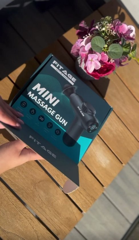 FITAGE Massage Gun Mini - Professioneel Massage Apparaat - Massageapparaat Massagegun - Massage Pistool - Zwart