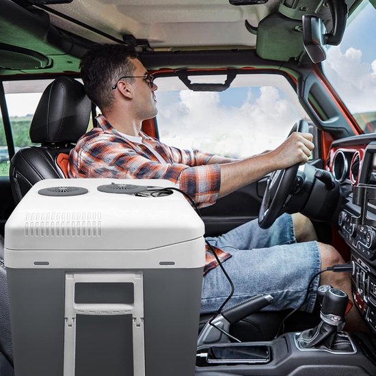Elektrische koelbox - Thermobox auto - Reizen en kamperen - Koelen en verwarmen - 48 liter - Grijs — afbeelding 2