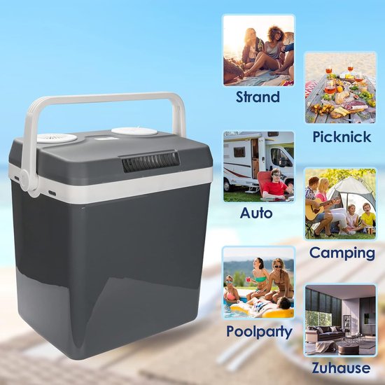 Elektrische Koelbox - voor Auto en Camping - Koelbox Elektrisch - Thermo-elektrisch koelsysteem - Coolbox van Merkloos — afbeelding 3