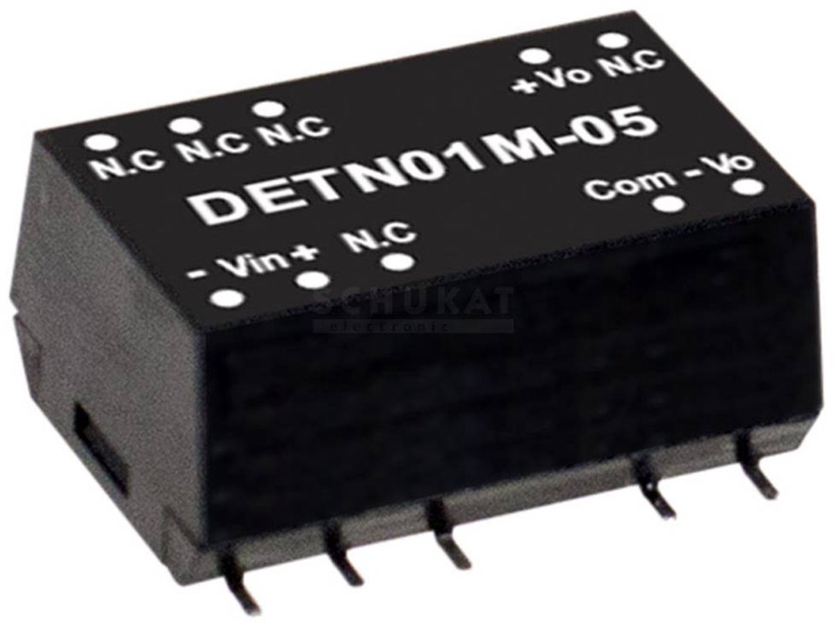 MEAN WELL DETN01M-15 DC/DC-convertermodule 34 mA 1 W Aantal uitgangen: 2 x Inhoud 1 stuk(s)