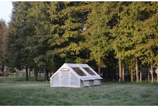 Tent, Grote Opblaastenten Huis, Beige van Outsunny — afbeelding 4