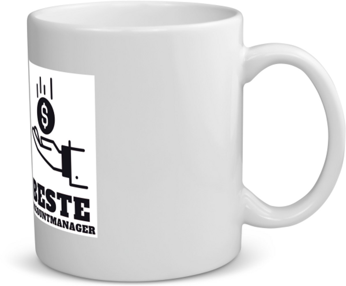 Beste accountmanager Mok met opdruk - beste accountmanager - collega - welkom - afscheid - 350 ML inhoud