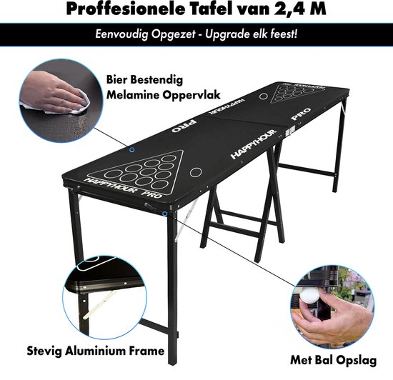 Jeu A Boire MYBEERPONG Kit 22 Gobelets Rouge/Bleu 473ml + 6 Balles - Incassable Et Lavable Au Lave-vaisselle Kit Beerpong