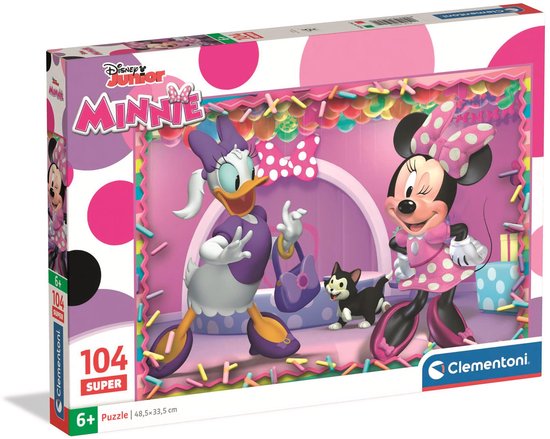 Clementoni - Puzzel - 104 Stukjes - Super Minnie - Kinderpuzzel - Vanaf ...