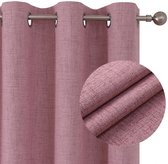 Rideaux entièrement occultants JGS ® avec isolation thermique et design à œillets moderne pour chaque pièce