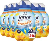 Bol.com Lenor Fresh Air Wasverzachter Stralende zon - 6 x 36 Wasbeurten aanbieding