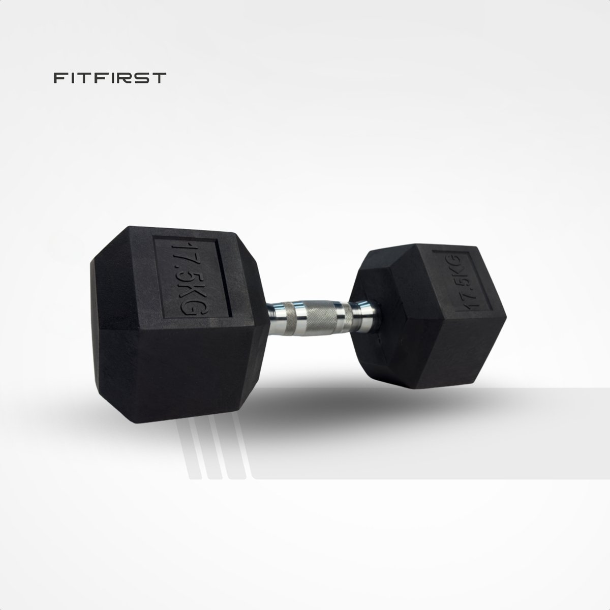 FitFirst® Hex Dumbbell 17,5KG | Stabiel en Stevig | Betrouwbaar | Voor Krachttraining | Fitness | Thuis Fitness | Sportschool Dumbells – foto 5