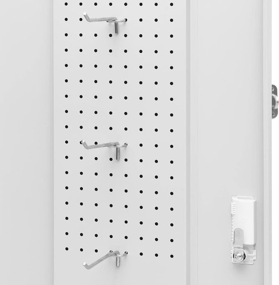 Armoire à casiers vidaXL - Gris clair - Acier - 53 x 53 x 140 cm