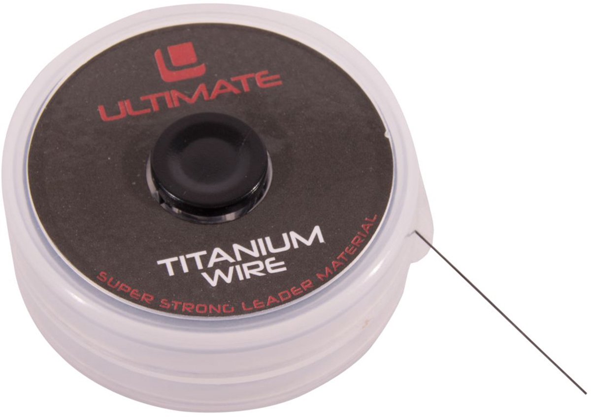 Ultimate titanium wire 20lb 5m | Roofvis onderlijnmateriaal