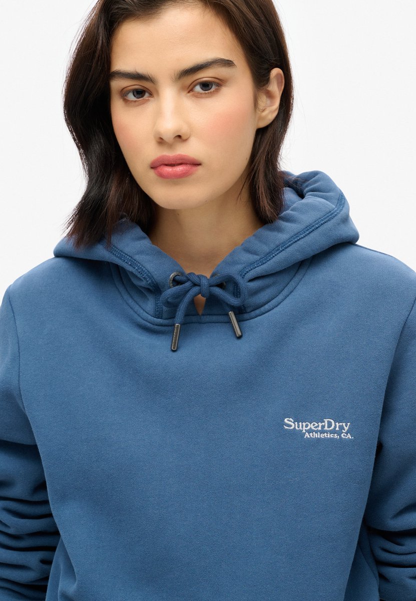 Superdry Essential Logo Hoodie Dames Hoodies Blauw
