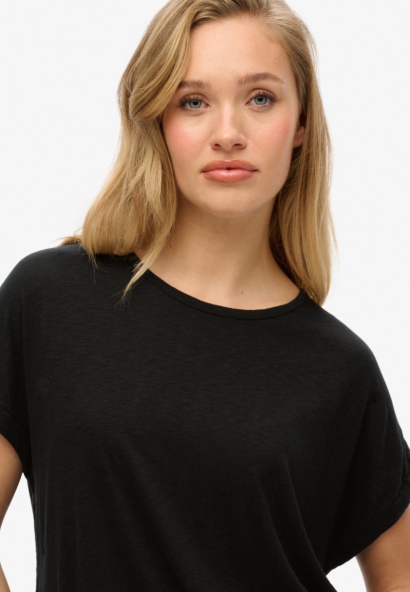 Superdry Studios Loose T-shirt Met Korte Mouwen XS Vrouw Zwart