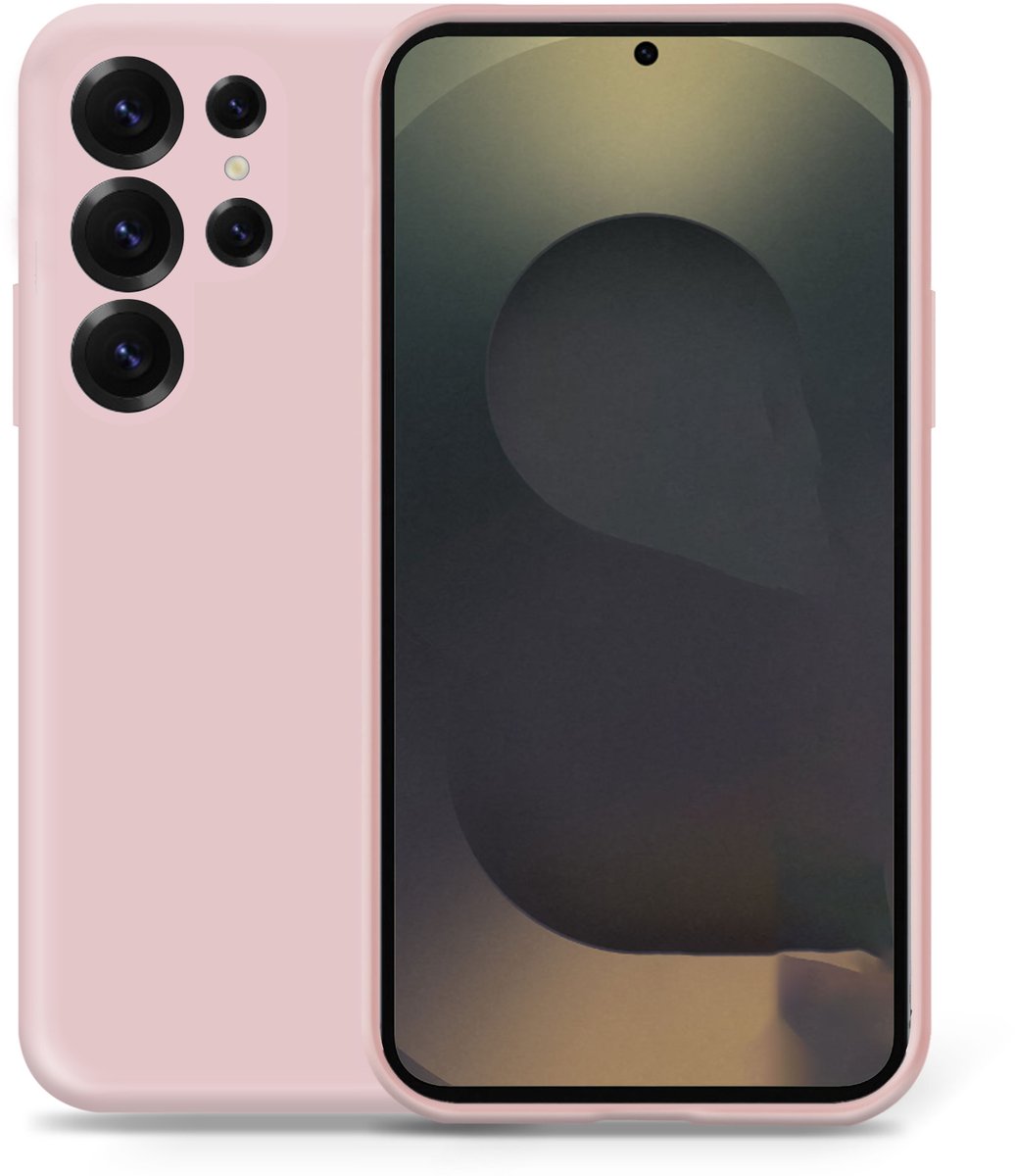 Technow hoesje geschikt voor Samsung S25 Ultra - Liquid Back Case Cover Rose