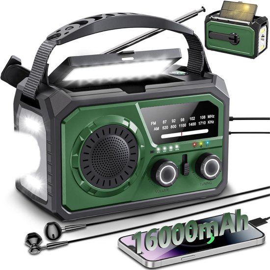 Fockety Draagbare Ruimteverwarmer op Batterijen, 170 W