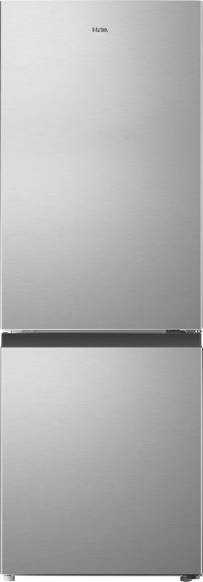 ETNA KCV343RVS - Koel/vriescombinatie - RVS - Heldere LED verlichting - Automatisch ontdooien - Energieklasse C - Geluidsniveau 39 dB(A)