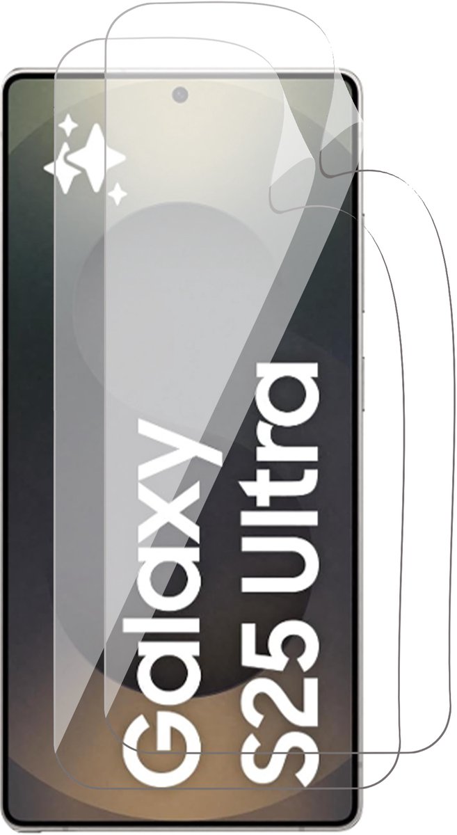 Screenprotector geschikt voor Samsung Galaxy S25 Ultra - 2x FlexGuard Screen Protector