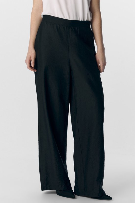 Object Objyui Hw Wide Pants 137 Broeken Dames - Zwart - Maat 36