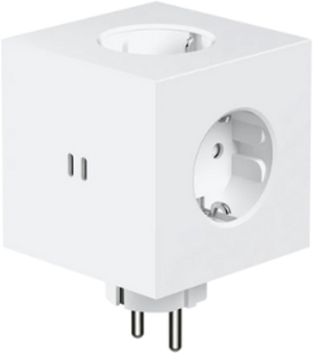 Avolt Square 2 stekkerblok met 2x USB-C 30W Opal White