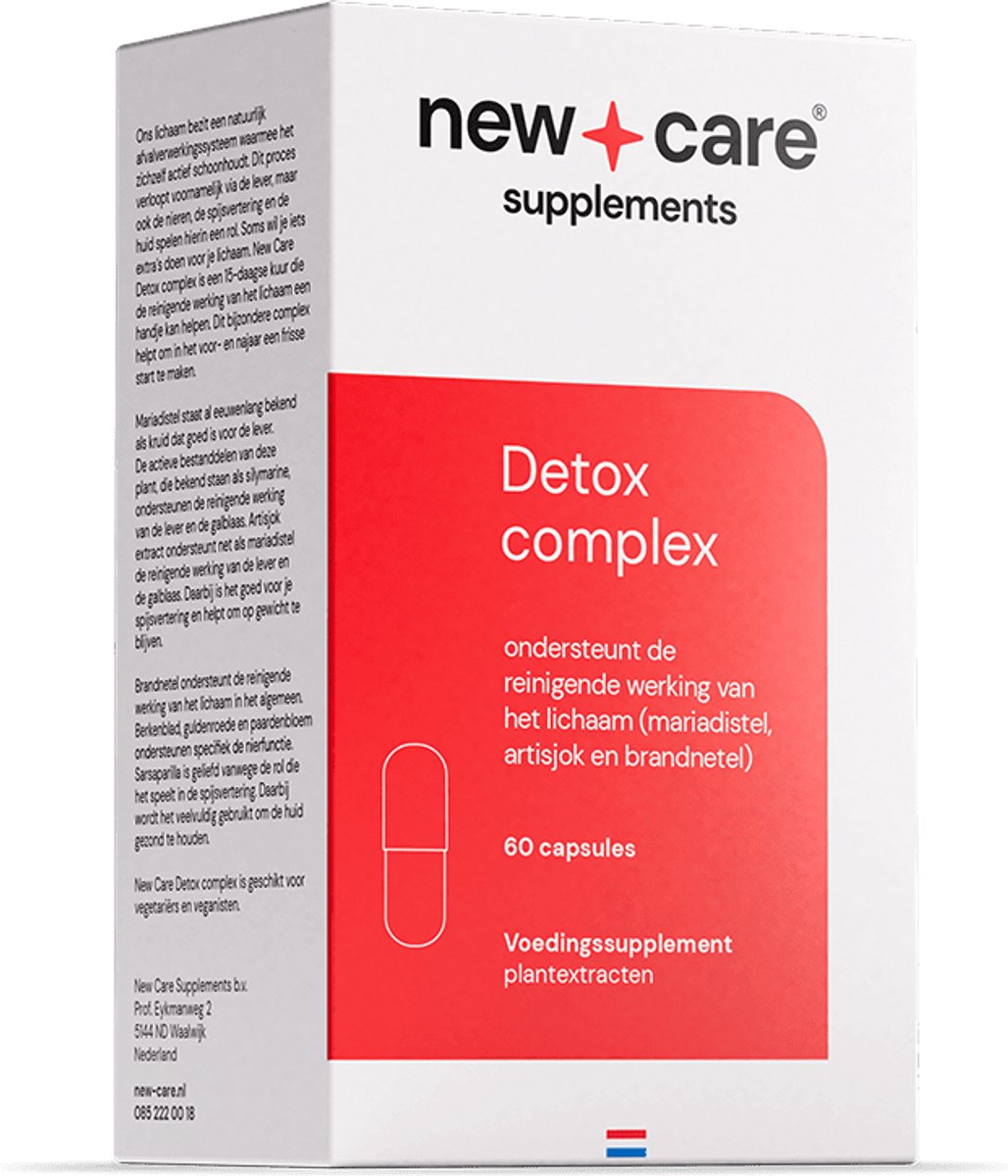 Goedkoopste New Care Detox complex - 15-daagse reinigingskuur - 60 capsules - vegan