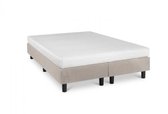 Nessa® - Matelas Boxspring Studio Luxe HR45 140x200 Beige/Crème - Matras orthopédique en mousse froide inclus