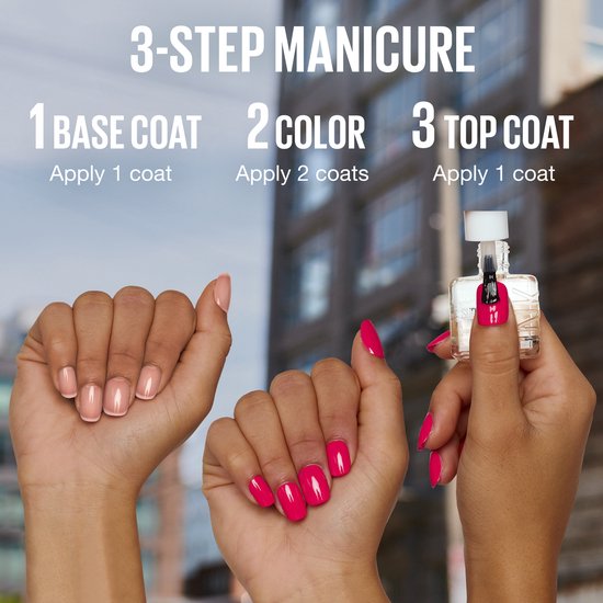Maybelline New York - top coat Express Manicure Séchage Rapide- Pour un fini brillant et longue durée- 12mL
