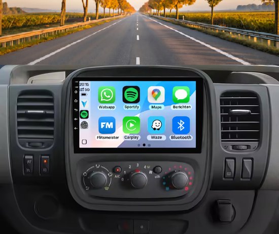 9-inch Android 13 Autoradio Met Carplay – Voor Opel Vivaro, Renault Trafic, Fiat Talento, Nissan NV300 – 4GB/64GB, AHD Camera 4 miniatura