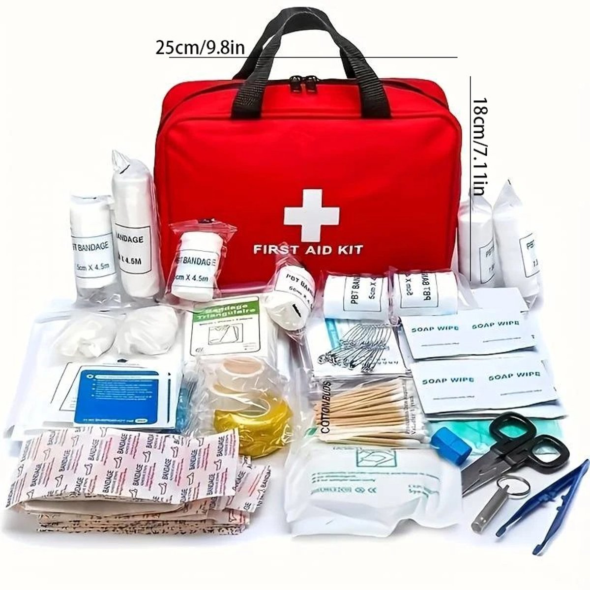 EHBO- ehbo tas - noodvoorziening - 184 items
