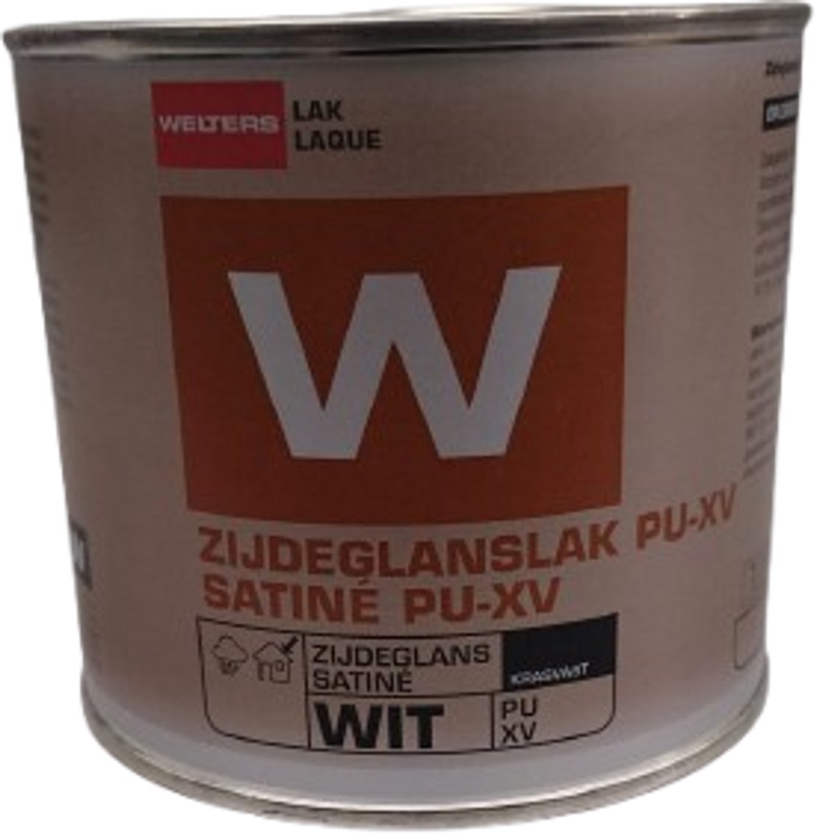 Welters lak satin voor buiten ral 9010 0,5 liter