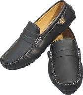 Nivard Loafers Heren - Met Hak - Herenschoenen - Instappers - Zwart - Maat 47.5
