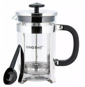 Bol.com Kinghoff KH4838 Theezetapparaat - Glazen Kan met RVS Infuser - 08 Liter - Afwasmachinebestendig - Glas aanbieding