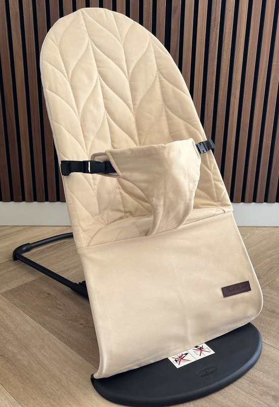 JAXX-HOES-met gesp-wipstoel hoes-katoen-beige- wasmachine geschikt van Merkloos — afbeelding 2