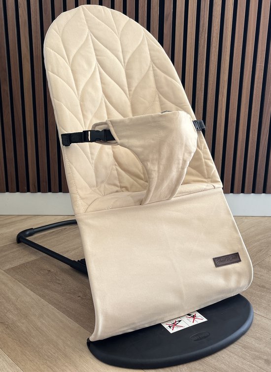 JAXX-HOES-met gesp-wipstoel hoes-katoen-beige- wasmachine geschikt van Merkloos — afbeelding 4