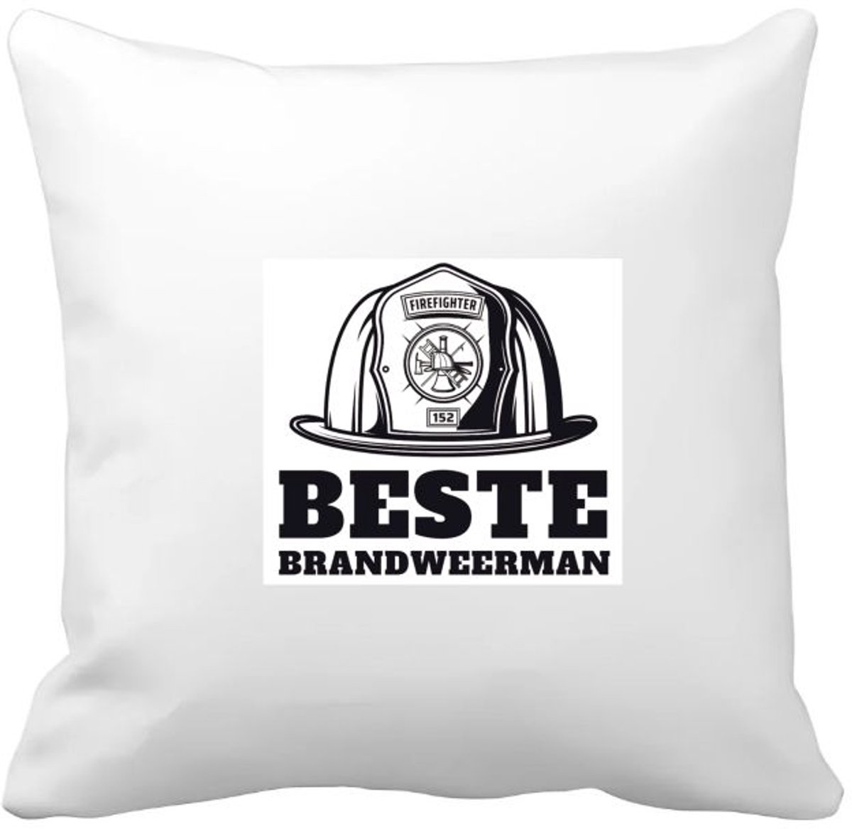 Akyol - beste brandweerman Kussen hoes - Beste brandweerman - collega - cadeau - 40 bij 40 cm