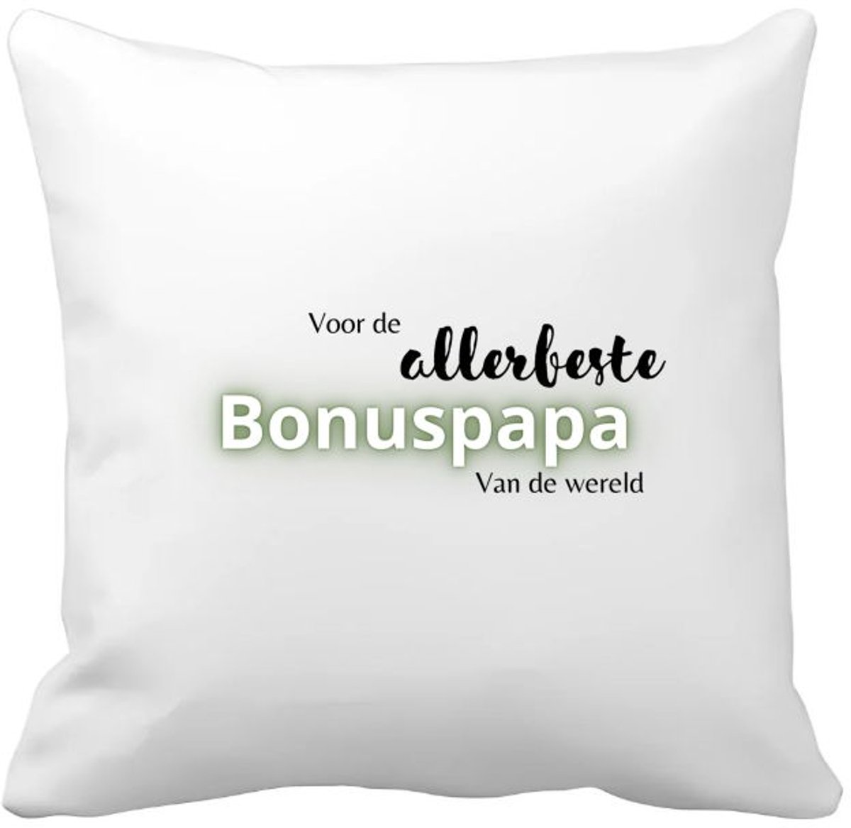 Akyol voor de allerbeste bonuspapa van de wereld Kussen hoes - Papa - de beste bonusvader - vader cadeautjes - vaderdag - verjaardagscadeau - verjaardag - cadeau - geschenk - kado - gift - vader artikelen - 40 bij 40 cm Multicolor