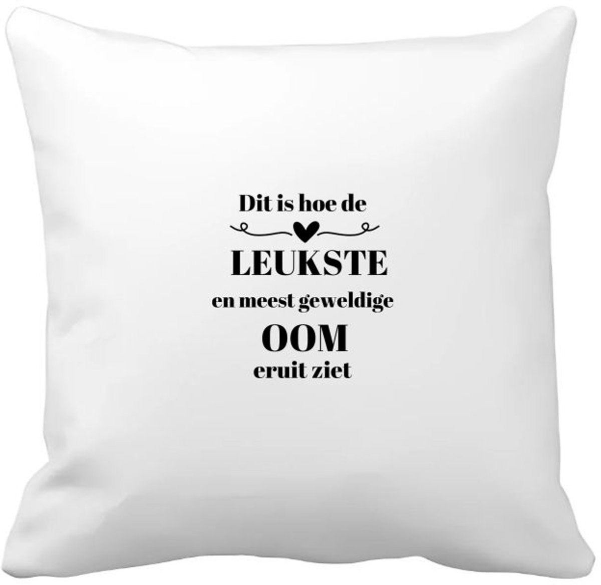 Akyol dit is hoe de leukste en meest geweldige oom eruit ziet Kussen hoes - Oom - meest leukste oom - verjaardag - cadeautje voor oom - oom artikelen - kado - geschenk - 40 bij 40 cm Multicolor