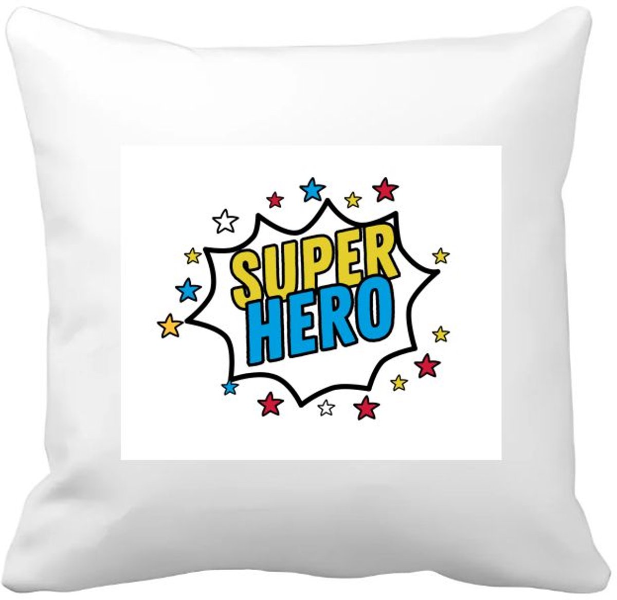 Akyol super hero Kussen hoes - Superhelden - een superheld - verjaardagscadeau - kado - gift - geschenk - 40 bij 40 cm Multicolor