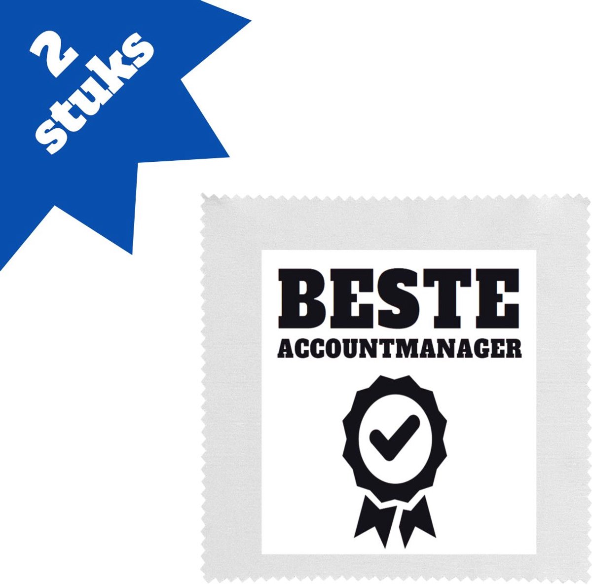 Akyol - beste accountmanager brillendoekjes - Moeder - mama - moederdag - 17,8 bij 17,8 cm - 2 stuks