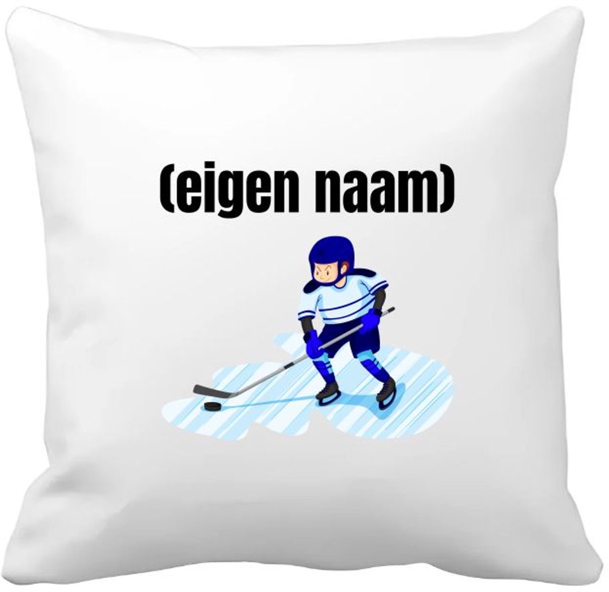 Akyol ijshockey met eigen naam Kussen hoes - Ijshockey - atleten - iemand die houdt van ijshockey - verjaardag - cadeau - kado - 40 bij 40 cm Multicolor