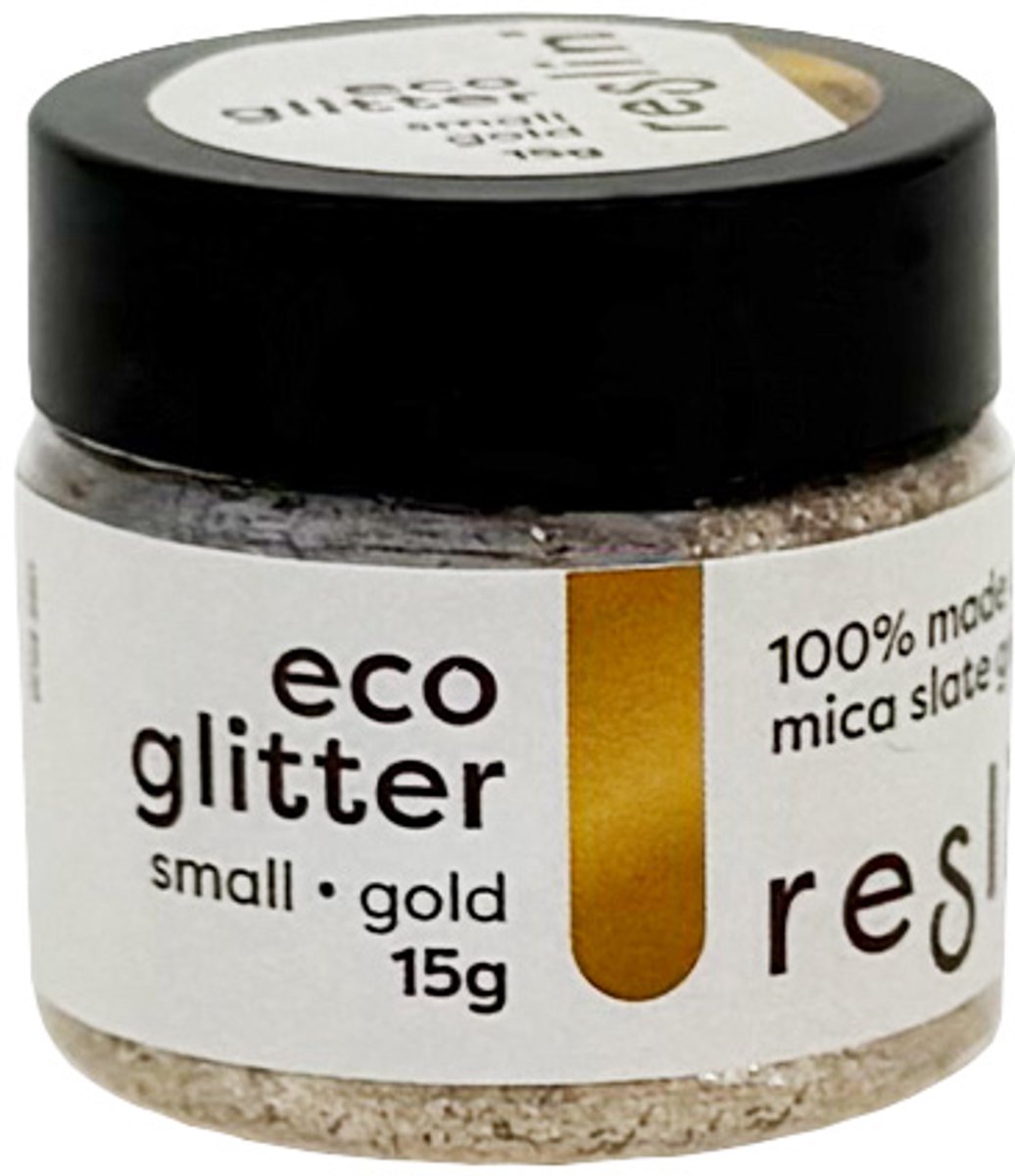 Reslin eco glitter 15gr small goud
